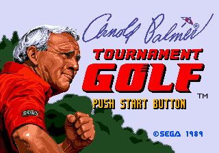 Arnold Palmer Tournament Golf (USA, Europe) Title Screen